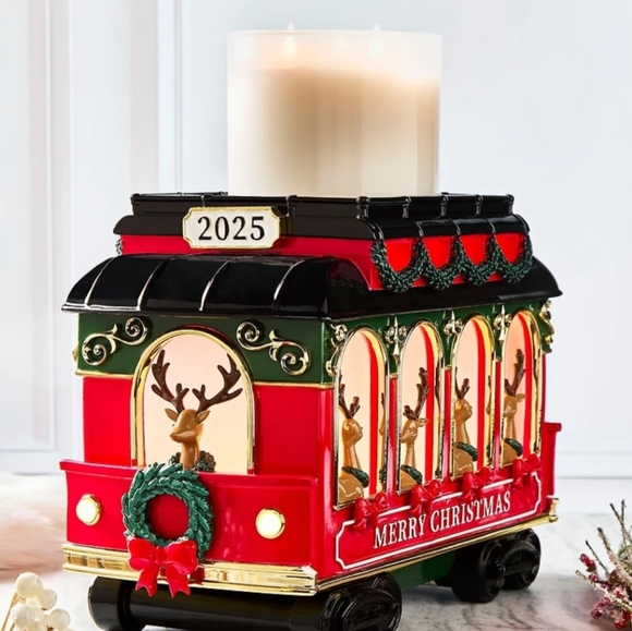 Bath & Body Works 2025 Trolley Light Up Candle Holder Holiday Limited Edition - Picture 2 of 13